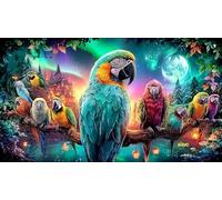 Chica de Anime Junto a una vidriera Puzzle para Adultos de 1000 Piezas - Juego edugatoivo & Relajación Idea Adultos 38x26/1000pcs