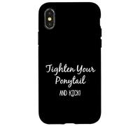 Chica de Artes Marciales aprieta tu Cola de Caballo y patea Carcasa para iPhone X/XS