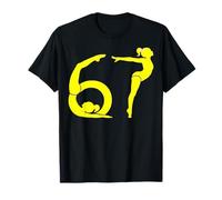 Chica de Danza o Gimnasia 6 7 67 6-7 Six Seven Gymnast Bailarina Camiseta