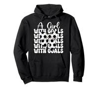 Chica De Fútbol Coqueta Arco Una Chica Con Goles Sudadera con Capucha