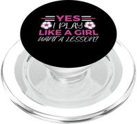 Chica De Fútbol Sí Juego como Una Chica Quiero Una Lección PopSockets PopGrip para MagSafe