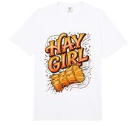 Chica De Heno Agricultura Mujeres Granjero Chica De Campo Vida De Comfort Colors Adult Heavyweight T-Shirt