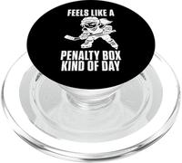 Chica de Hockey Femenino se Siente como un penalti Box Tipo de día PopSockets PopGrip para MagSafe