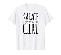 Chica de Karate con gráfico de Flecha de corazón de Estilo Camiseta