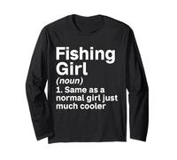 Chica De Pesca Una Chica Normal Mucho Más Fresco Muchacha Manga Larga