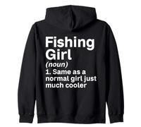 Chica De Pesca Una Chica Normal Mucho Más Fresco Muchacha Sudadera con Capucha