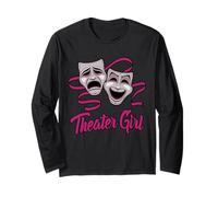 Chica de Teatro de Comedia y tragedia Manga Larga