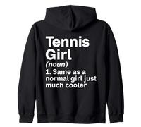 Chica de tenis Solo una chica normal Mucho más fresca Chica de tenis Sudadera con Capucha