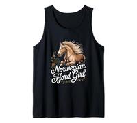 Chica del fiordo Noruego Caballo Camiseta sin Mangas