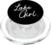 Chica del Lago, diversión de Pesca, navegación, Camping, al Aire Libre PopSockets PopGrip para MagSafe