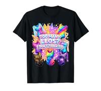 Chica Divertida de Gimnasia demasiados leos? No lo Creo Camiseta gráfica económica, Hombre, Negro, S