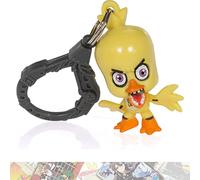 Chica: FNAF Mini-Figural Hanger Bundle de 5 cm con 1 tarjeta de intercambio compatible con temática F N A F (09857)