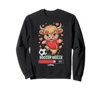 Chica FÚTBOL Habilidades Cargando Heifer Team Mamá Highland Cow Club Sudadera