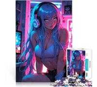 Chica Gamer Caliente y Sexy Rompecabezas para Adultos 1000 Piezas Juguete Educativo para aliviar el estrés Juguetes de decoración del hogar 38x26cm