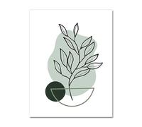 Chica geométrica abstracta curva minimalista cuadro sobre lienzo for pared carteles nórdicos e impresiones cuadros de for decoración for sala estar(1993-03,A3 30x42cm No Frame)