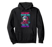 Chica Go Kart Trate de Mantener Divertido Go Kart Racing Gráfico Chicas Sudadera con Capucha