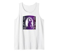 Chica gótica deprimido místico Cuervo Hada Mujer Violeta Camiseta sin Mangas