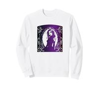 Chica gótica deprimido místico Cuervo Hada Mujer Violeta Sudadera