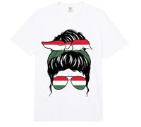 Chica húngara Hungría Bandera húngara Orgullosa Mujer húngara Comfort Colors Adult Heavyweight T-Shirt
