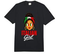 Chica Italiana Bandera Italia Mujer Comfort Colors Adult Heavyweight T-Shirt