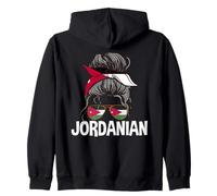 Chica Jordana Desordenado Moño De Pelo Desgaste Jordan Mujeres Orgullo Sudadera con Capucha