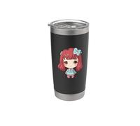 Chica Kawaii: Un mundo de ternura Vaso térmico de acero inoxidable de doble pared
