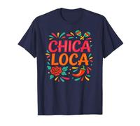 Chica Loca Picante Colorido Fiesta Fiesta Chica Diversión Celebración Camiseta