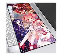 Chica mágica Alfombrilla Raton Anime Gaming Mouse Pad XXL 900x400x3 mm,Impermeable con 3mm Base de Goma Antideslizante,Special-Textured Superficie para Ordenador, PC y Laptop, F