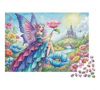 Chica Mariposa Puzzle 1000 Piezas Adultos Y Niños,Rompecabezas,14 Años+,Deco Pared Hada,Desafío,Premium,Regalo Ideal,Anti-estrés,Relax,Reto,Educativo 52x38cm