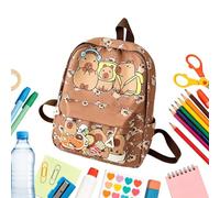 Chica Mochila Bolsa De Libros De Gran Capacidad Y Varios, marrón, Siehe Beschreibung, Ver descripción