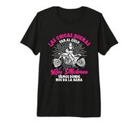 Chica Motera Las Chicas Buenas Van Al Cielo Moto Camiseta Premium