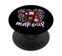 Chica MUA Make Up Addict Belleza de pestañas Maquillaje PopSockets PopGrip Adhesivo