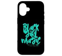 Chica Negra Turquesa Magic Aqua Stars Melanina Black Queen Woman Carcasa para iPhone 16