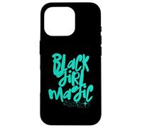 Chica Negra Turquesa Magic Aqua Stars Melanina Black Queen Woman Carcasa para iPhone 16 Pro