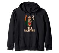 Chica Palestina Libre Pañuelo Palestino Bufanda Shemagh Sudadera con Capucha