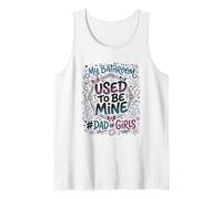 Chica Papá Baño Padre De Niñas Camiseta sin Mangas
