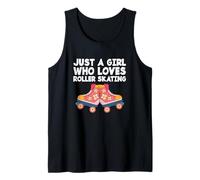 Chica Patinadora Solo una Chica Que ama el Patinaje sobre Ruedas Camiseta sin Mangas