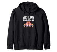 Chica Patinadora Solo una Chica Que ama el Patinaje sobre Ruedas Sudadera con Capucha
