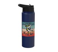 Chica patinadora truco de skate truco de skate energía Stainless Steel Insulated Water Bottle
