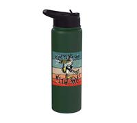 Chica patinadora truco de skate truco de skate energía Stainless Steel Insulated Water Bottle