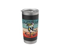 Chica patinadora truco de skate truco de skate energía Vaso térmico de acero inoxidable de doble pared