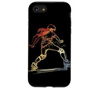 Chica Patinando Dibujo de una Linea para Niñas Carcasa para iPhone SE (2020) / 7 / 8
