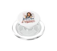 Chica patriótica Retro Pero Ahora Caro Divertido 4 de Julio PopSockets PopGrip para MagSafe