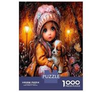 Chica Perra Brillo 1000 Piezas Set De Calidez Nocturna acogedora Puzzle Premium, Cartón Resistente - DIY Super Divertido para La Familia, Decoración, Regalo De Cumple Ideal 52x38cm/1000pcs