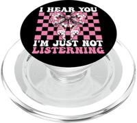 Chica Perro de los Grandes Pirineos Te Escucho No Estoy Escuchando PopSockets PopGrip para MagSafe