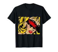 Chica Pin-up, Estilo Pop Art, cómic, Grafiti, Etiqueta Camiseta