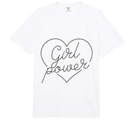 Chica Poder Corazón Amor Mujeres poderosas Fuerte Empoderar Mujer Comfort Colors Adult Heavyweight T-Shirt