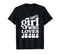 Chica que ama a Jesús Dios Fe Jesús Camiseta