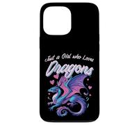 Chica Que ama a los Dragones Fantasía mítica Chicas Niños Mujeres Carcasa para iPhone 13 Pro MAX