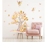Chica Rosa DoradaPegatinas Pared Infantiles